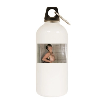 Holly Halston White Water Bottle With Carabiner