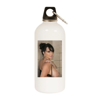 Holly Halston White Water Bottle With Carabiner