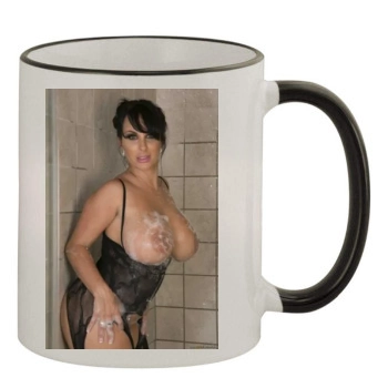 Holly Halston 11oz Colored Rim & Handle Mug