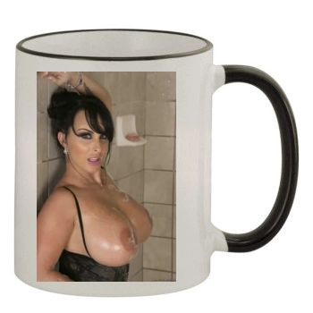 Holly Halston 11oz Colored Rim & Handle Mug