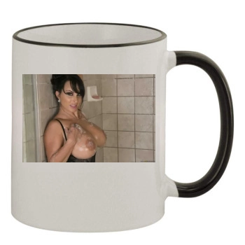 Holly Halston 11oz Colored Rim & Handle Mug