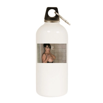 Holly Halston White Water Bottle With Carabiner