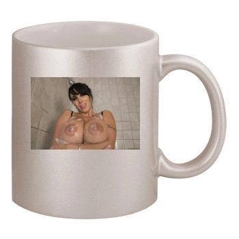 Holly Halston 11oz Metallic Silver Mug