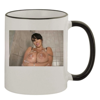 Holly Halston 11oz Colored Rim & Handle Mug