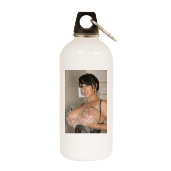 Holly Halston White Water Bottle With Carabiner