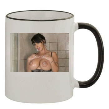 Holly Halston 11oz Colored Rim & Handle Mug