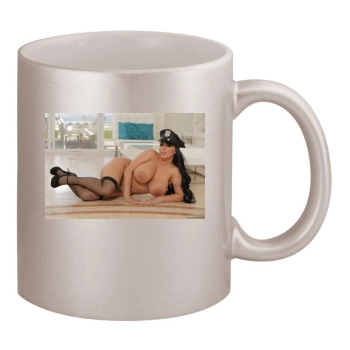 Holly Halston 11oz Metallic Silver Mug