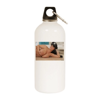 Holly Halston White Water Bottle With Carabiner