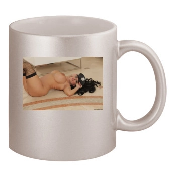 Holly Halston 11oz Metallic Silver Mug