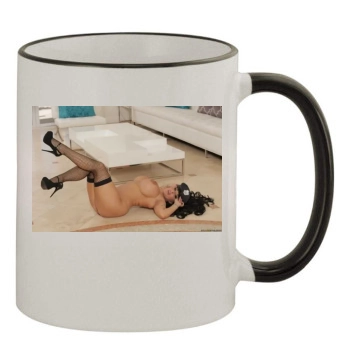 Holly Halston 11oz Colored Rim & Handle Mug