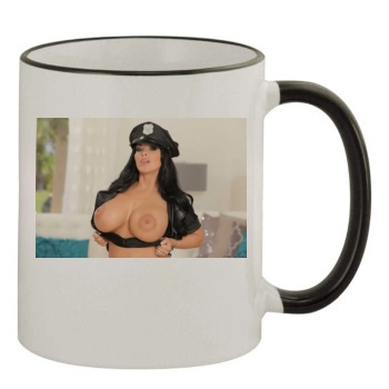 Holly Halston 11oz Colored Rim & Handle Mug