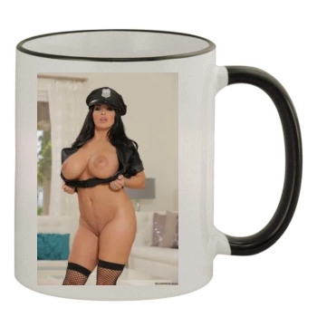 Holly Halston 11oz Colored Rim & Handle Mug