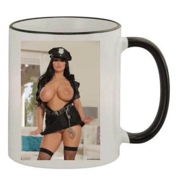 Holly Halston 11oz Colored Rim & Handle Mug