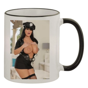 Holly Halston 11oz Colored Rim & Handle Mug