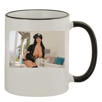 Holly Halston 11oz Colored Rim & Handle Mug