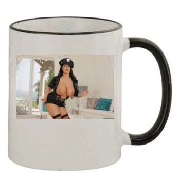 Holly Halston 11oz Colored Rim & Handle Mug