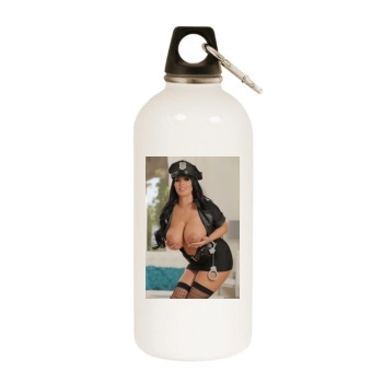 Holly Halston White Water Bottle With Carabiner