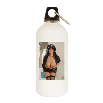 Holly Halston White Water Bottle With Carabiner