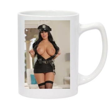 Holly Halston 14oz White Statesman Mug