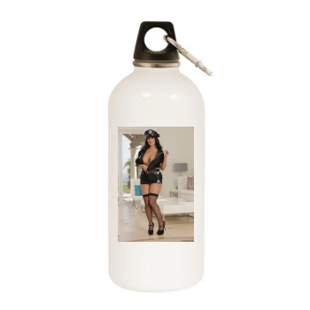 Holly Halston White Water Bottle With Carabiner