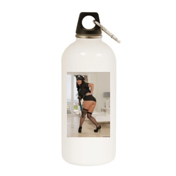 Holly Halston White Water Bottle With Carabiner