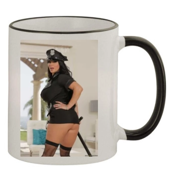 Holly Halston 11oz Colored Rim & Handle Mug