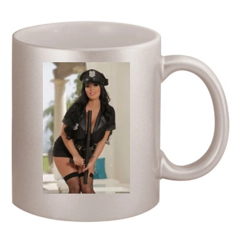 Holly Halston 11oz Metallic Silver Mug