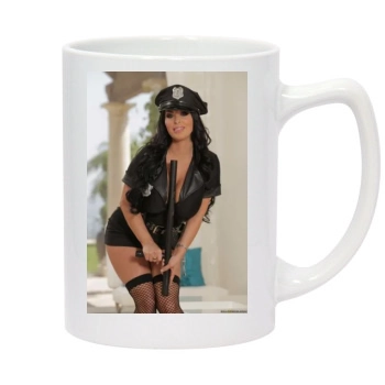 Holly Halston 14oz White Statesman Mug