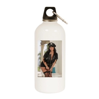 Holly Halston White Water Bottle With Carabiner