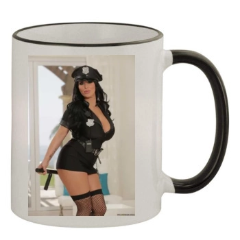 Holly Halston 11oz Colored Rim & Handle Mug