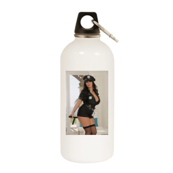 Holly Halston White Water Bottle With Carabiner