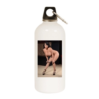 Holly Halston White Water Bottle With Carabiner