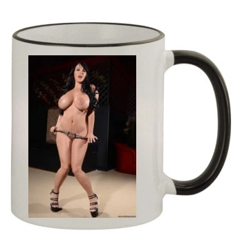 Holly Halston 11oz Colored Rim & Handle Mug