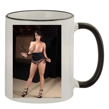 Holly Halston 11oz Colored Rim & Handle Mug