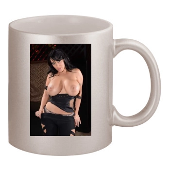 Holly Halston 11oz Metallic Silver Mug