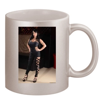 Holly Halston 11oz Metallic Silver Mug