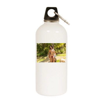 Holly Halston White Water Bottle With Carabiner