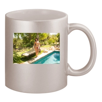 Holly Halston 11oz Metallic Silver Mug