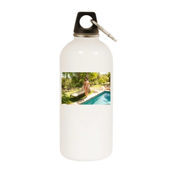 Holly Halston White Water Bottle With Carabiner