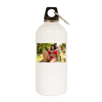 Holly Halston White Water Bottle With Carabiner