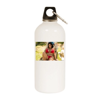 Holly Halston White Water Bottle With Carabiner