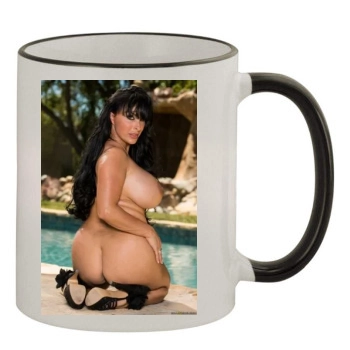 Holly Halston 11oz Colored Rim & Handle Mug