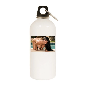 Holly Halston White Water Bottle With Carabiner