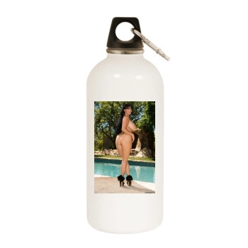 Holly Halston White Water Bottle With Carabiner