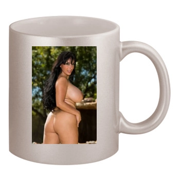 Holly Halston 11oz Metallic Silver Mug