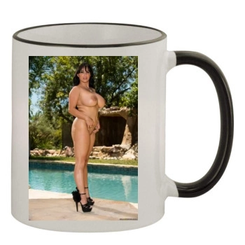 Holly Halston 11oz Colored Rim & Handle Mug