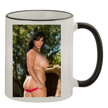 Holly Halston 11oz Colored Rim & Handle Mug