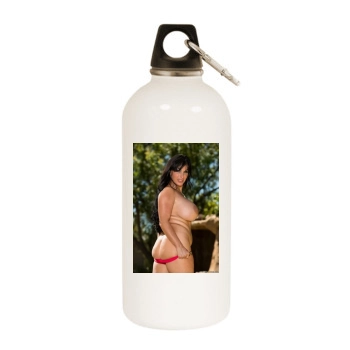 Holly Halston White Water Bottle With Carabiner