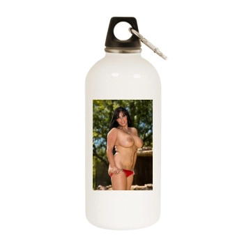 Holly Halston White Water Bottle With Carabiner