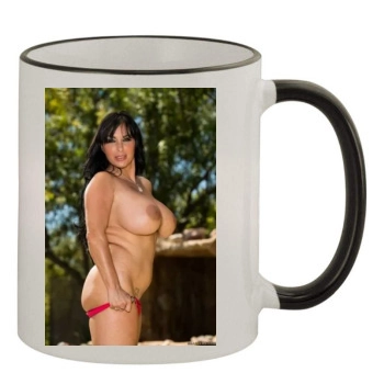 Holly Halston 11oz Colored Rim & Handle Mug